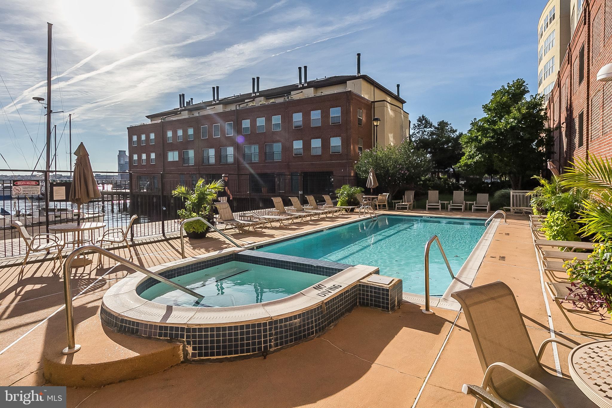 960 Fell Street, Unit 311 Baltimore, MD 21231 - Photo 45 of 59 a view of a swimming pool with a patio