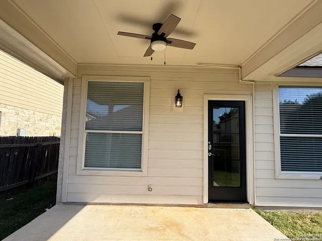 a view of house and front door