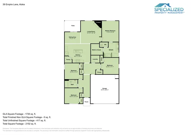 $2,099 | 39 Empire Lane, Atoka, TN 38004