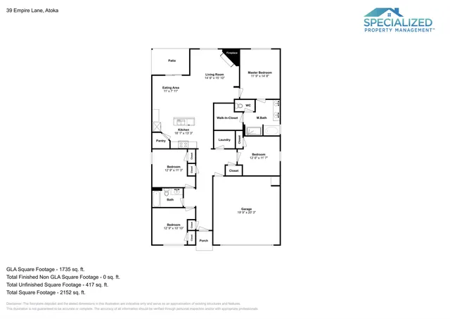 $2,099 | 39 Empire Lane, Atoka, TN 38004