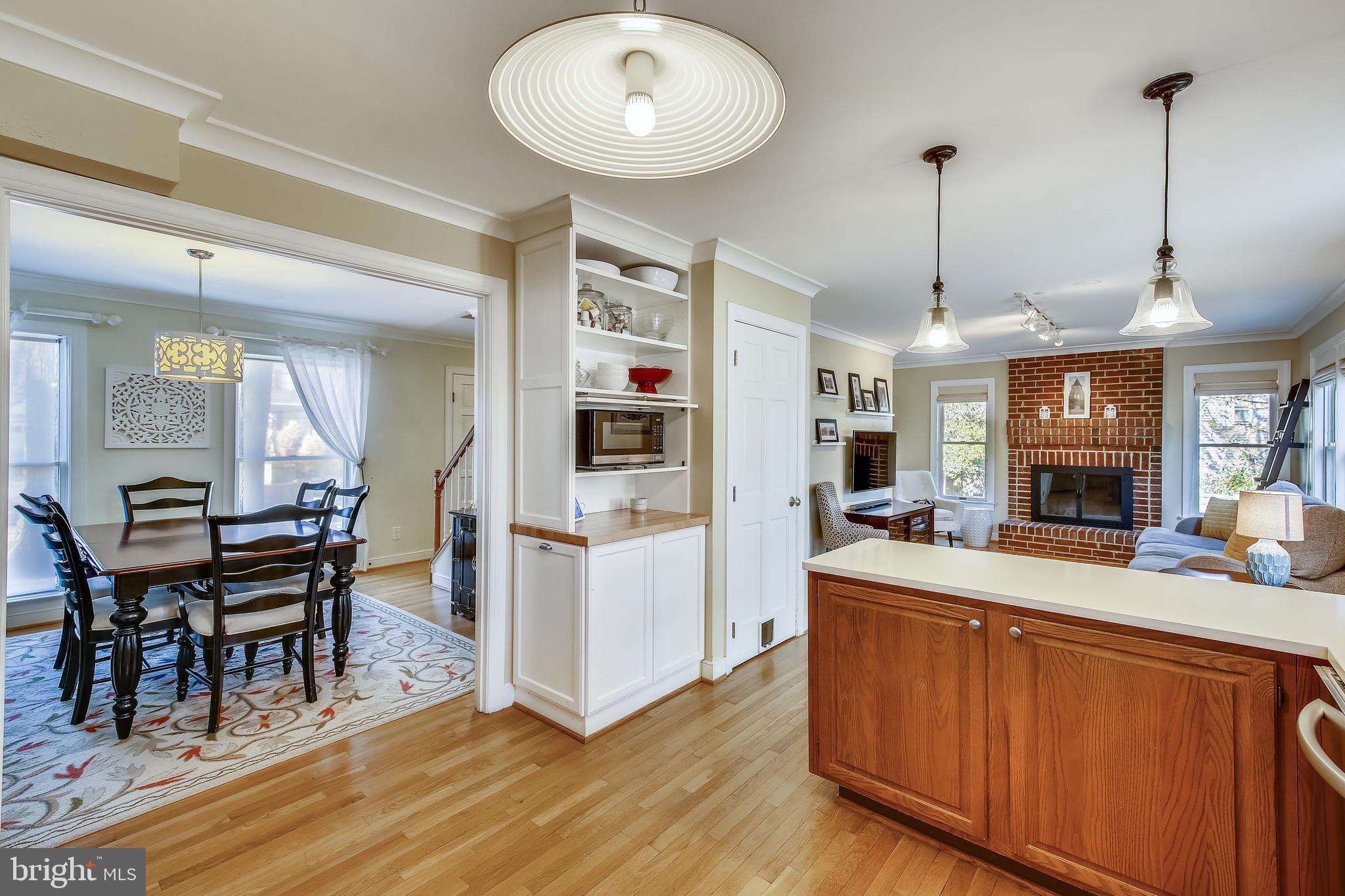 8011 Piney Branch Road Silver Spring, MD 20910 - Photo 11 of 35 Gourmet Kitchen Opens to Cozy Family Room