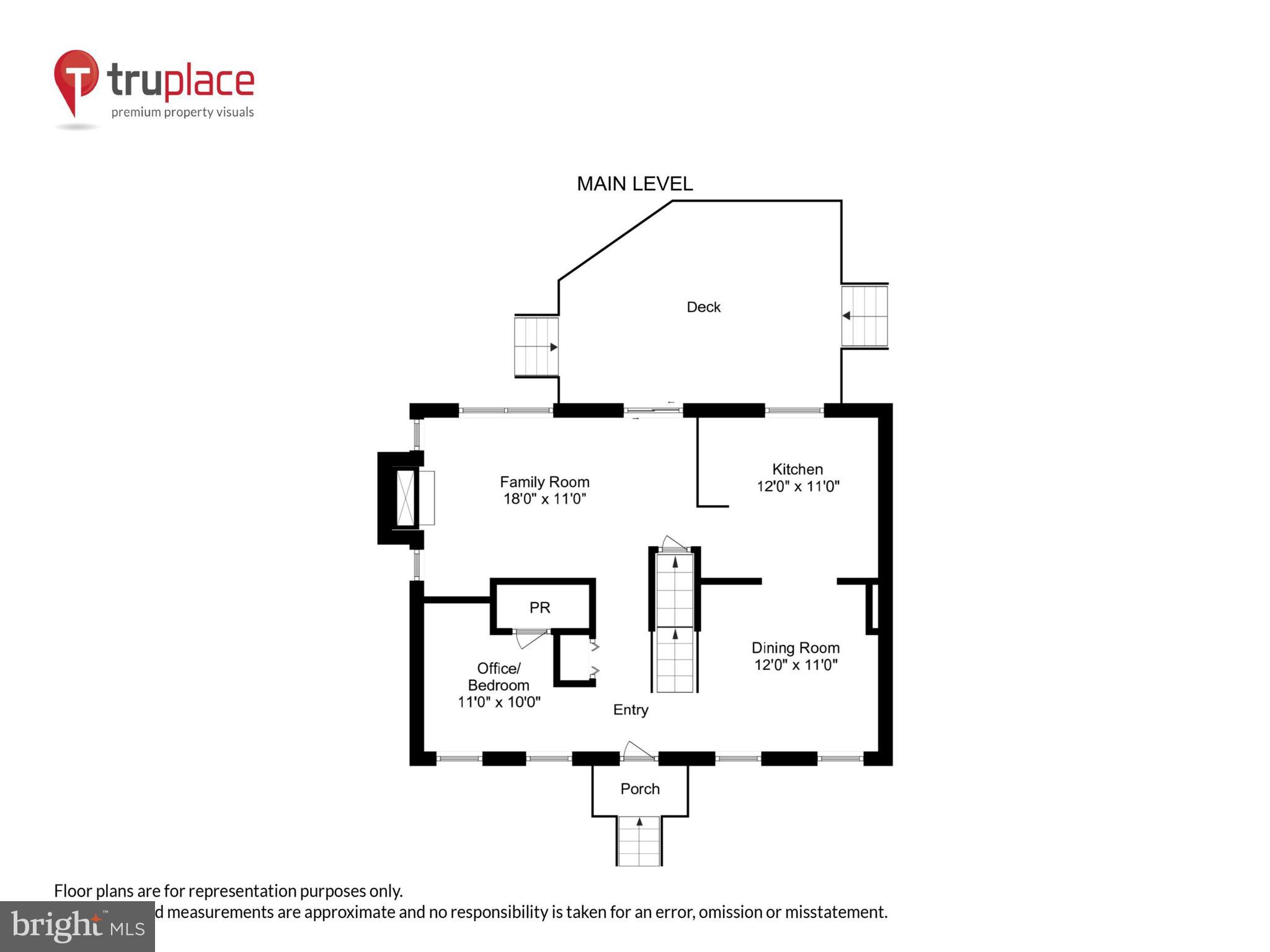 8011 Piney Branch Road Silver Spring, MD 20910 - Photo 33 of 35 Main Level Floor Plan