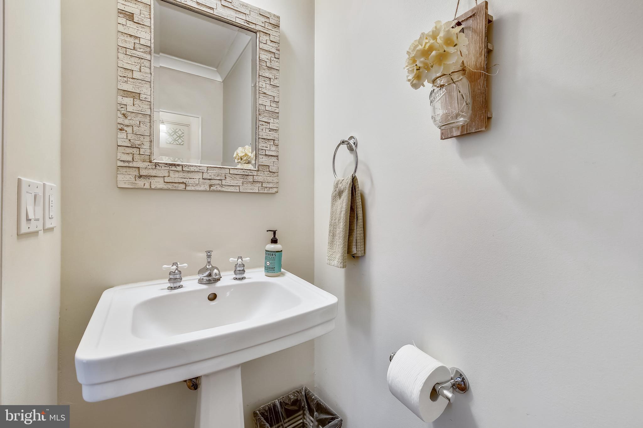 8011 Piney Branch Road Silver Spring, MD 20910 - Photo 5 of 35 Updated Powder Room w/ White Vanity