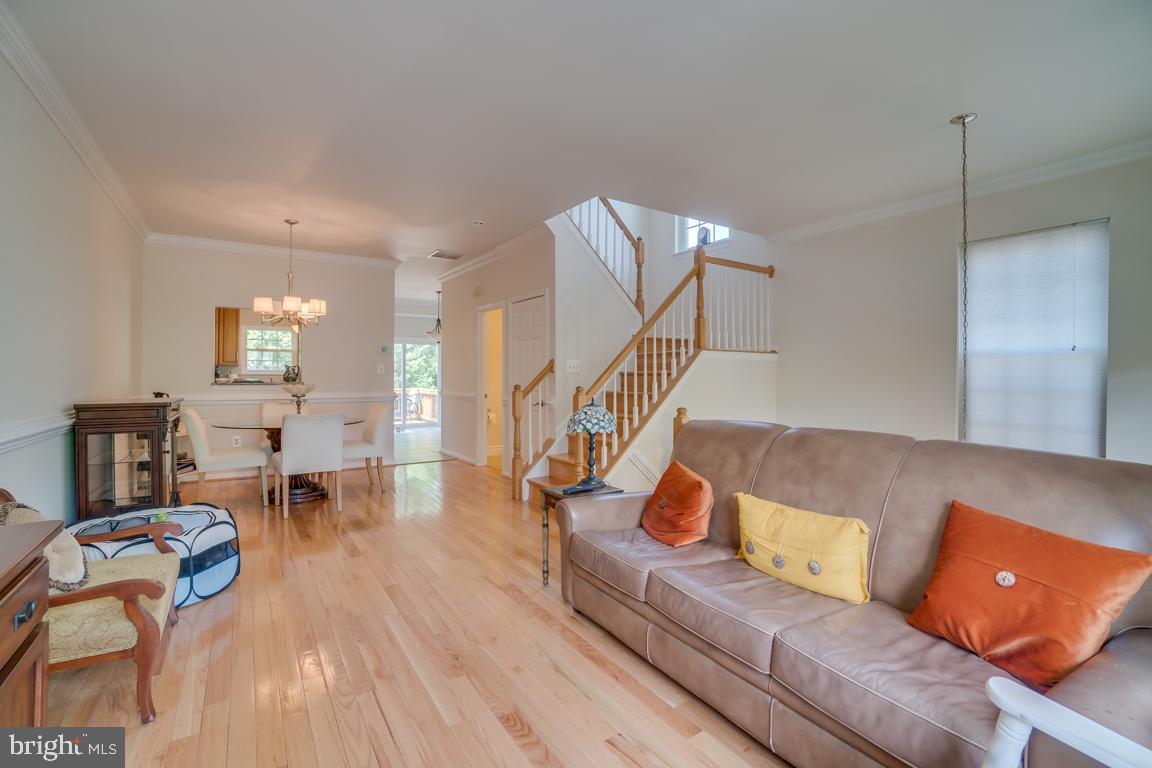 13100 Kidwell Field Road Herndon, VA 20171 - Photo 6 of 46 Living room view into dining room