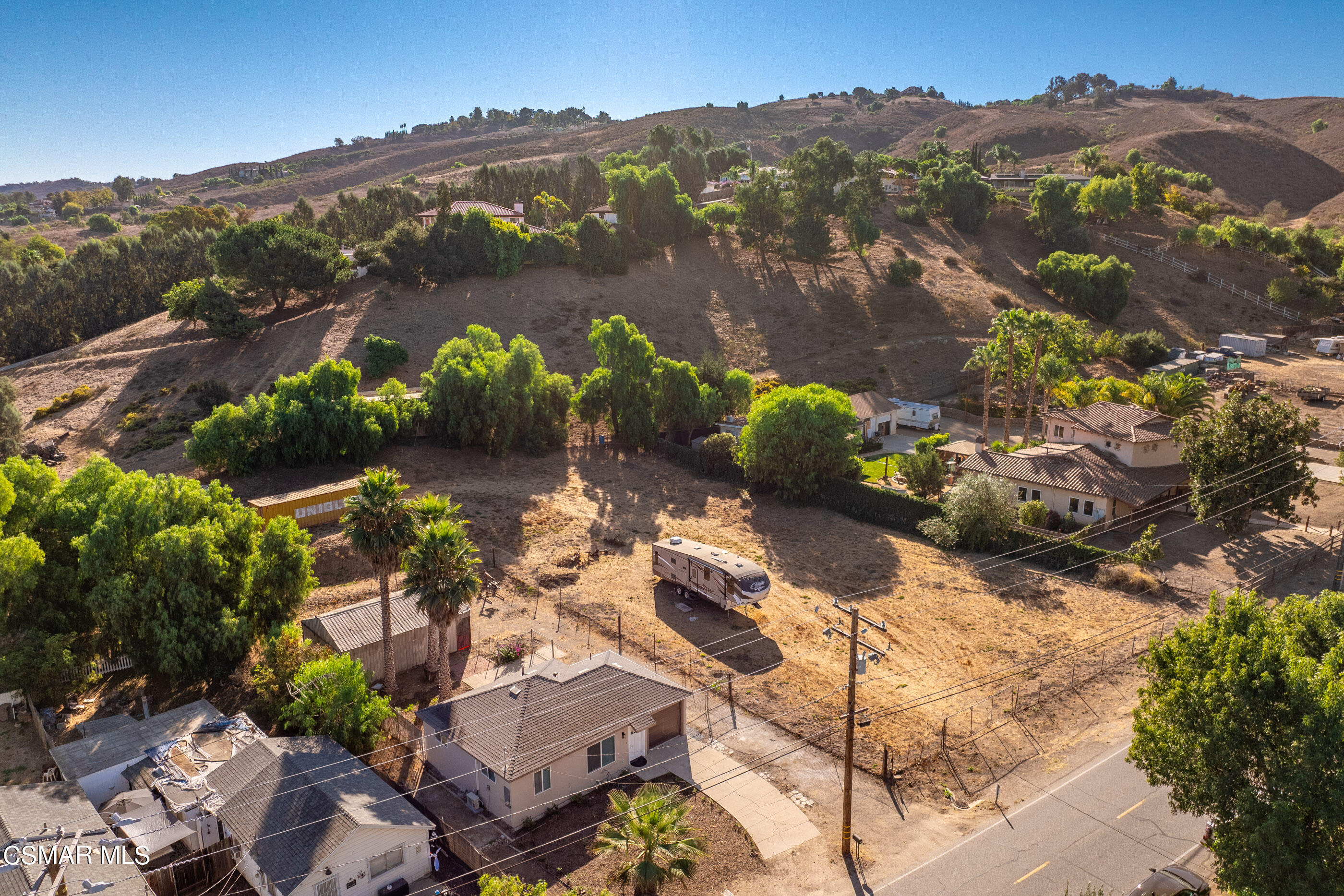 3942 Hitch Boulevard Moorpark, CA 93021 - Photo 23 of 42 an aerial view of a house with a mountain