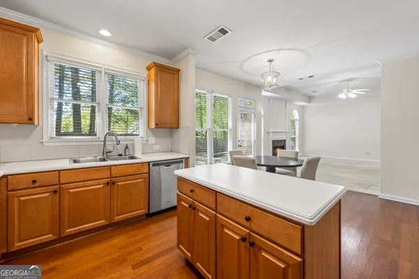 a view of an empty room