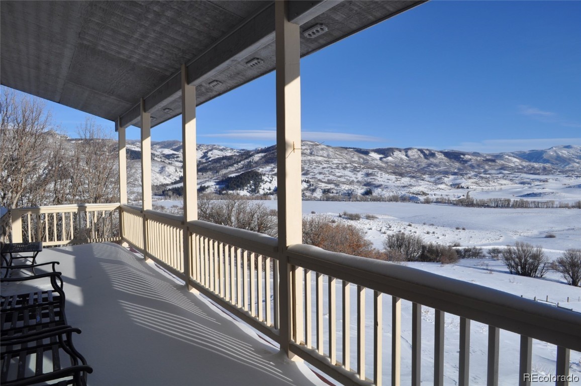 43750 Diamondback Way Steamboat Springs, CO 80487 - Photo 22 of 50 a view of a balcony with a ocean view
