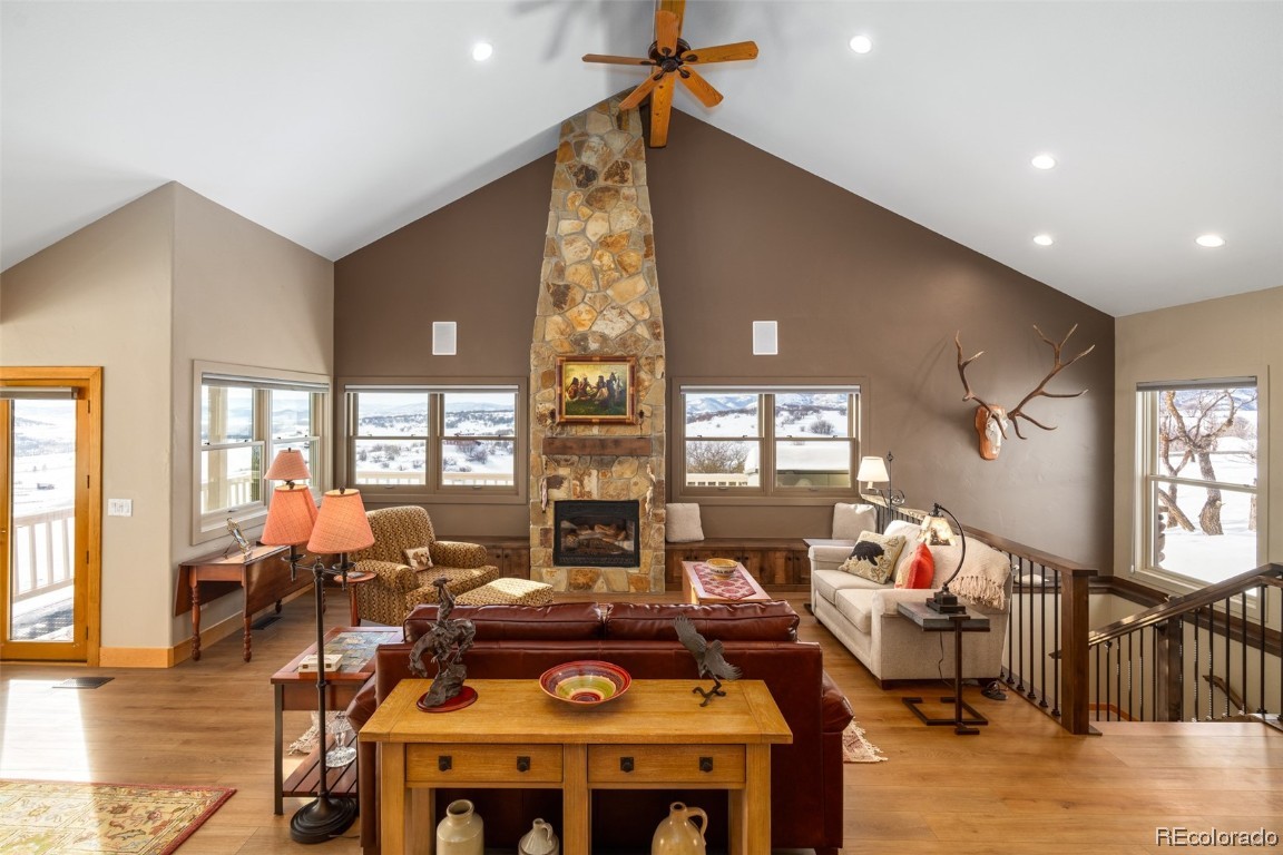 43750 Diamondback Way Steamboat Springs, CO 80487 - Photo 4 of 50 a living room with furniture and wooden floor