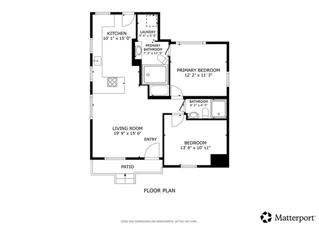 a picture of a bench in front of a door