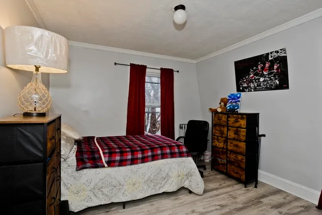 wooden floor in a bedroom