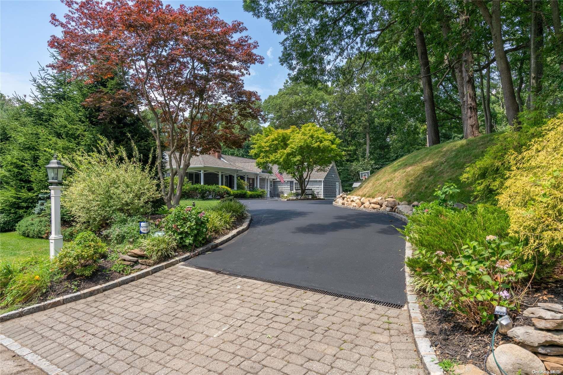 a view of a garden with potted plants