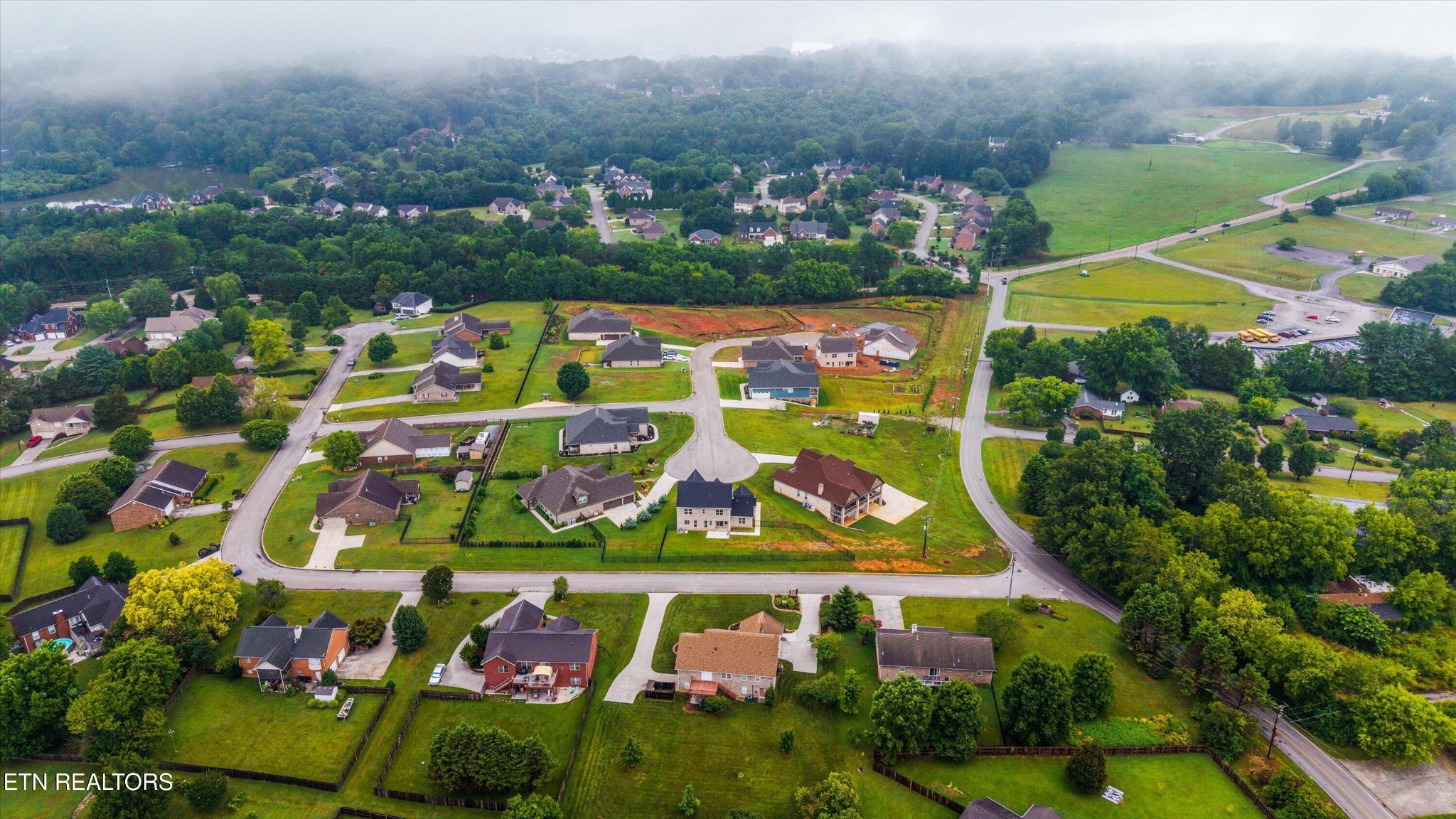 5649 Belle Maison Lane Knoxville, TN 37920 - Photo 38 of 42 an aerial view of swimming pool patio and outdoor seating