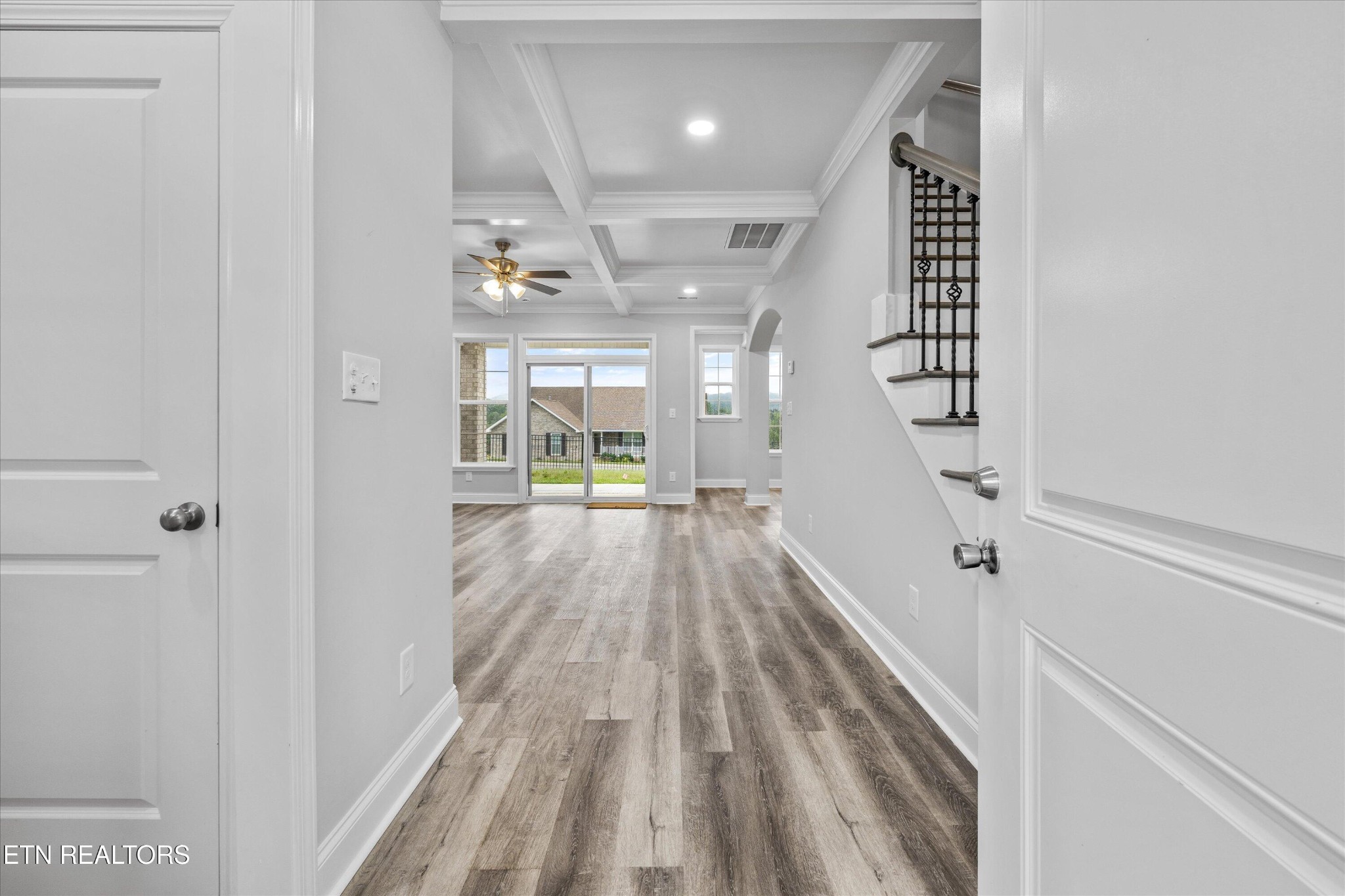 5649 Belle Maison Lane Knoxville, TN 37920 - Photo 6 of 42 en view with staircase and kitchen view