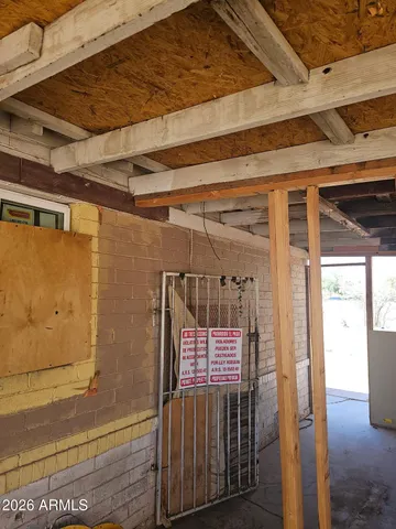 a view of storage and utility room