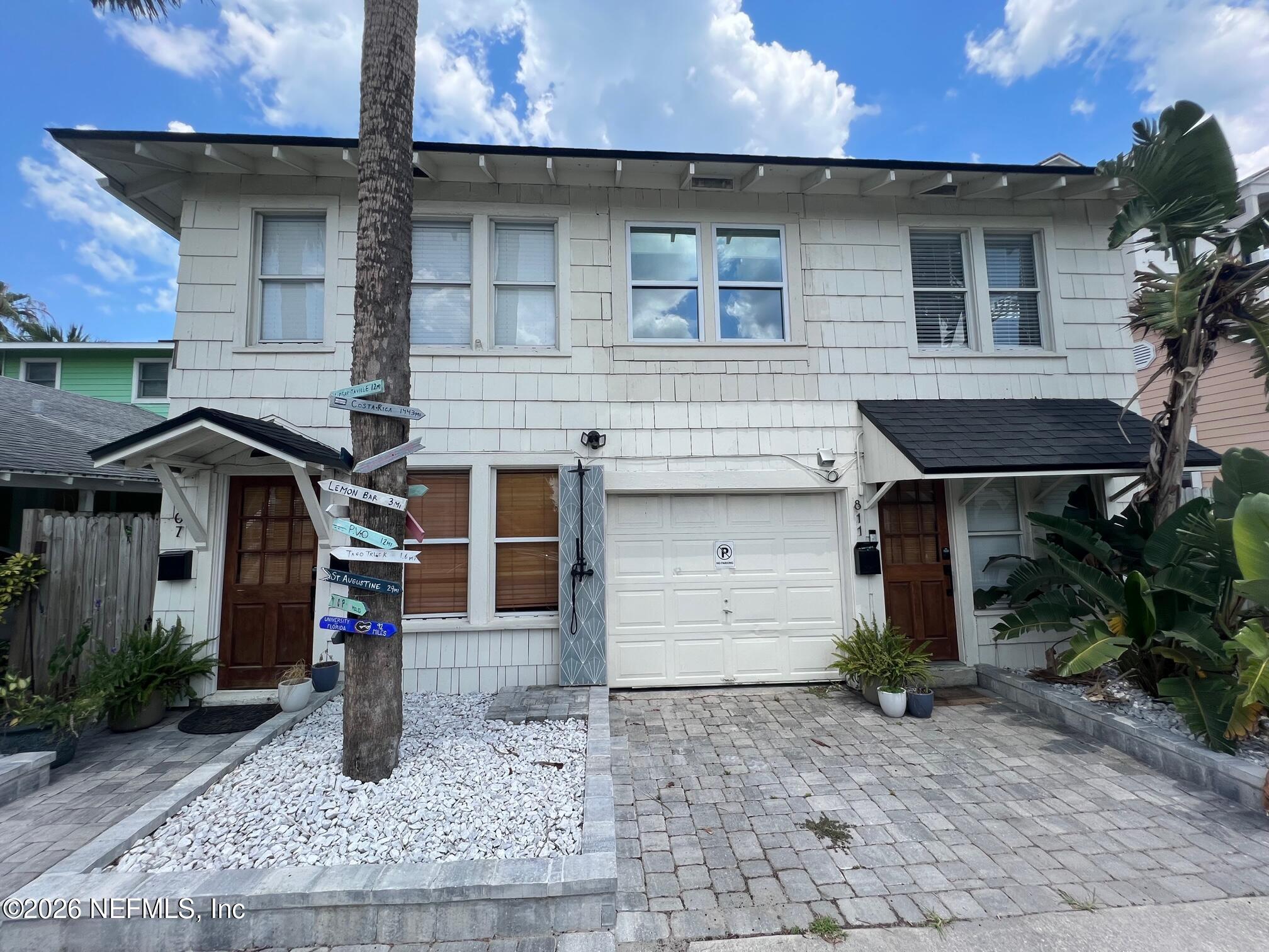 809 2nd Street South Jacksonville Beach, FL 32250 - Photo 11 of 13 a front view of a house with garden