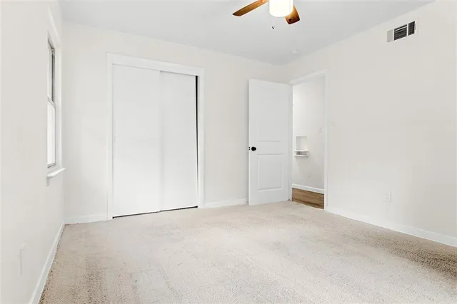 a view of an empty room