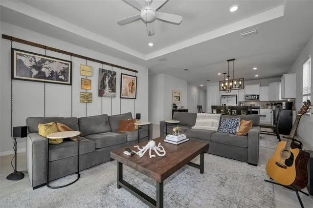 a view of a dining room and livingroom