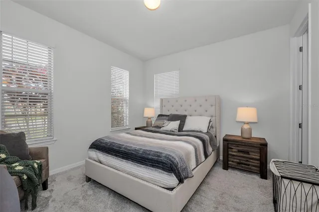 a view of a back yard from a living room