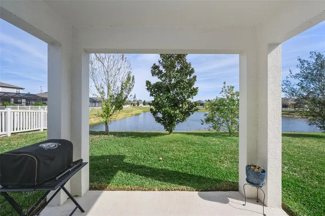 an aerial view of a golf course