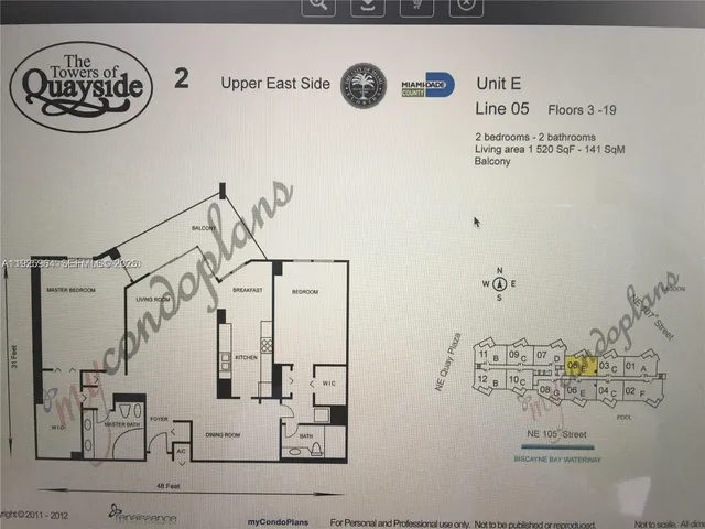 $4,100 | 2000 Towerside Terrace, Unit 1905, Miami, FL 33138