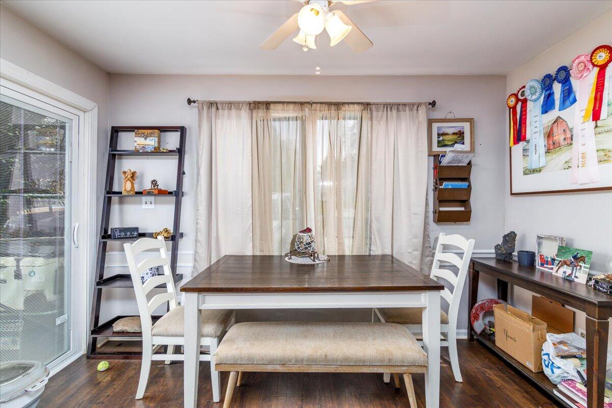 148 Cobblestone Drive Lynchburg, VA 24502 - Photo 12 of 30 a dining room with wooden floor and a window