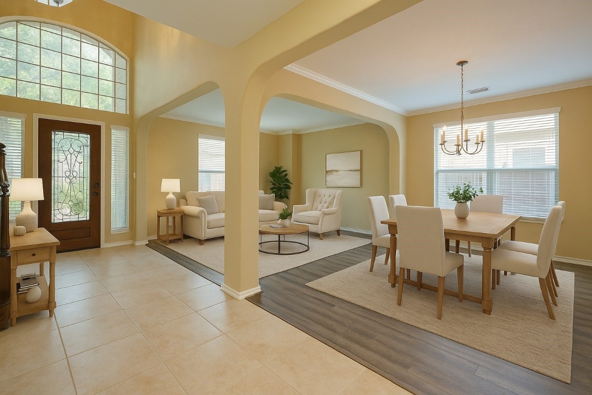 4411 Enchanted Spring Court Sugar Land, TX 77479 - Photo 5 of 21 a view of a dining room with furniture window and outside view