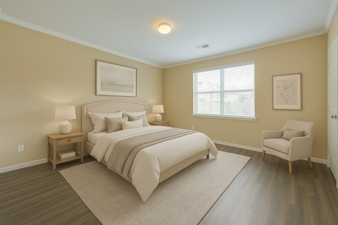 4411 Enchanted Spring Court Sugar Land, TX 77479 - Photo 9 of 21 a bedroom with a bed and a couch