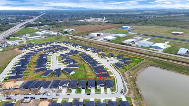 a city view with tall buildings