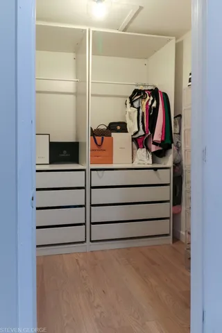 a view of walk in closet