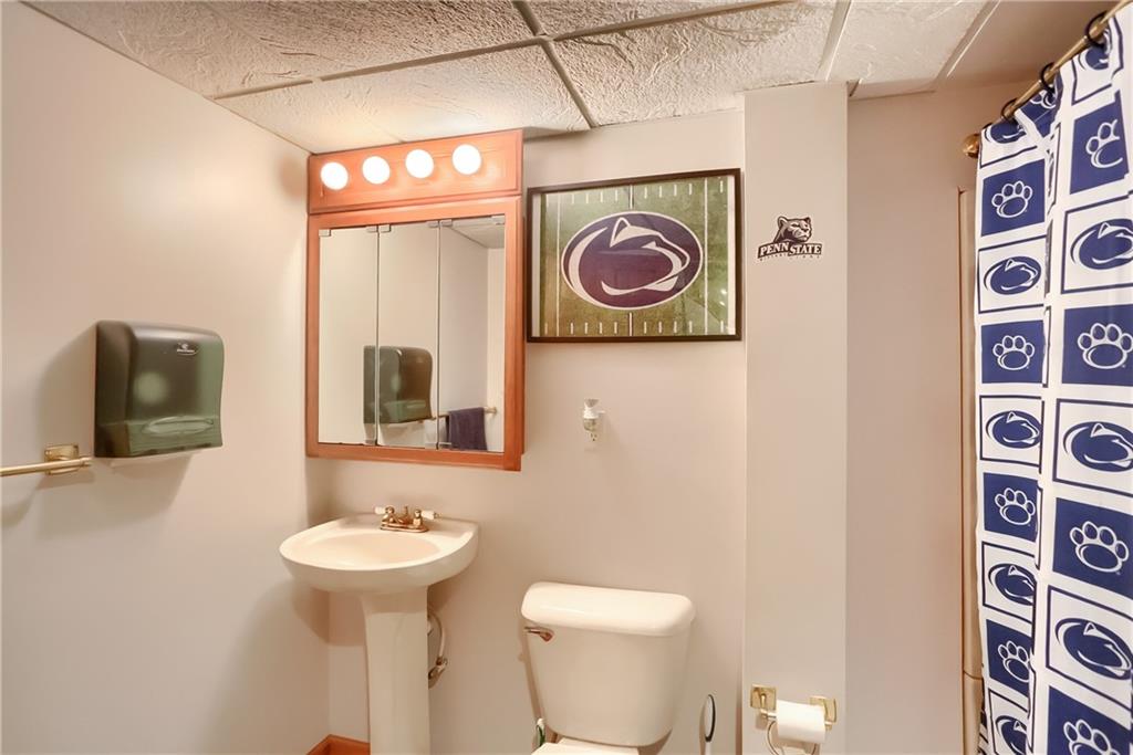 105 Blue Ridge Drive Cranberry Township, PA 16066 - Photo 29 of 50 a bathroom with a toilet and a sink