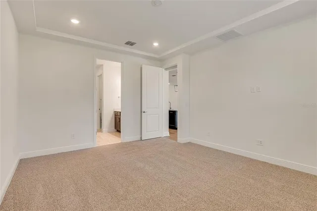 a view of an empty room