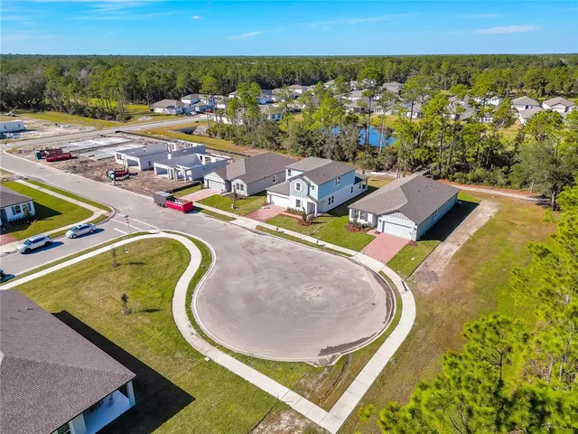 an aerial view of swimming pool