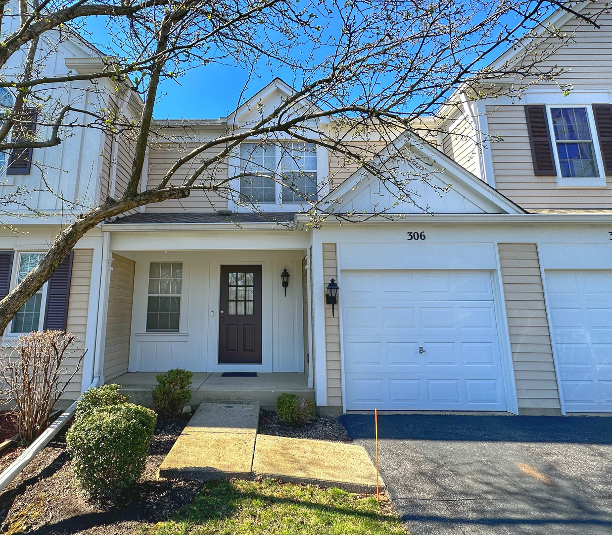 a view of a house with a wooden door