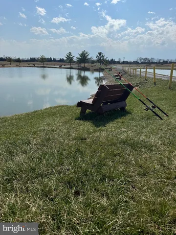 a living room with a bed