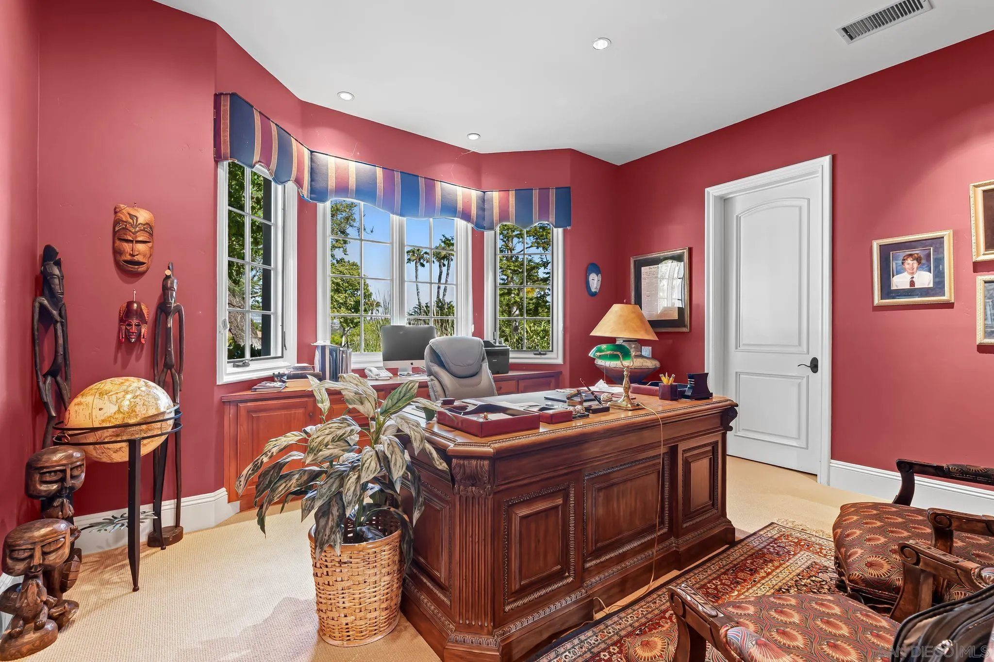 14786 Rancho Santa Fe Farms Road Rancho Santa Fe, CA 92067 - Photo 18 of 49 a bed room with furniture and windows