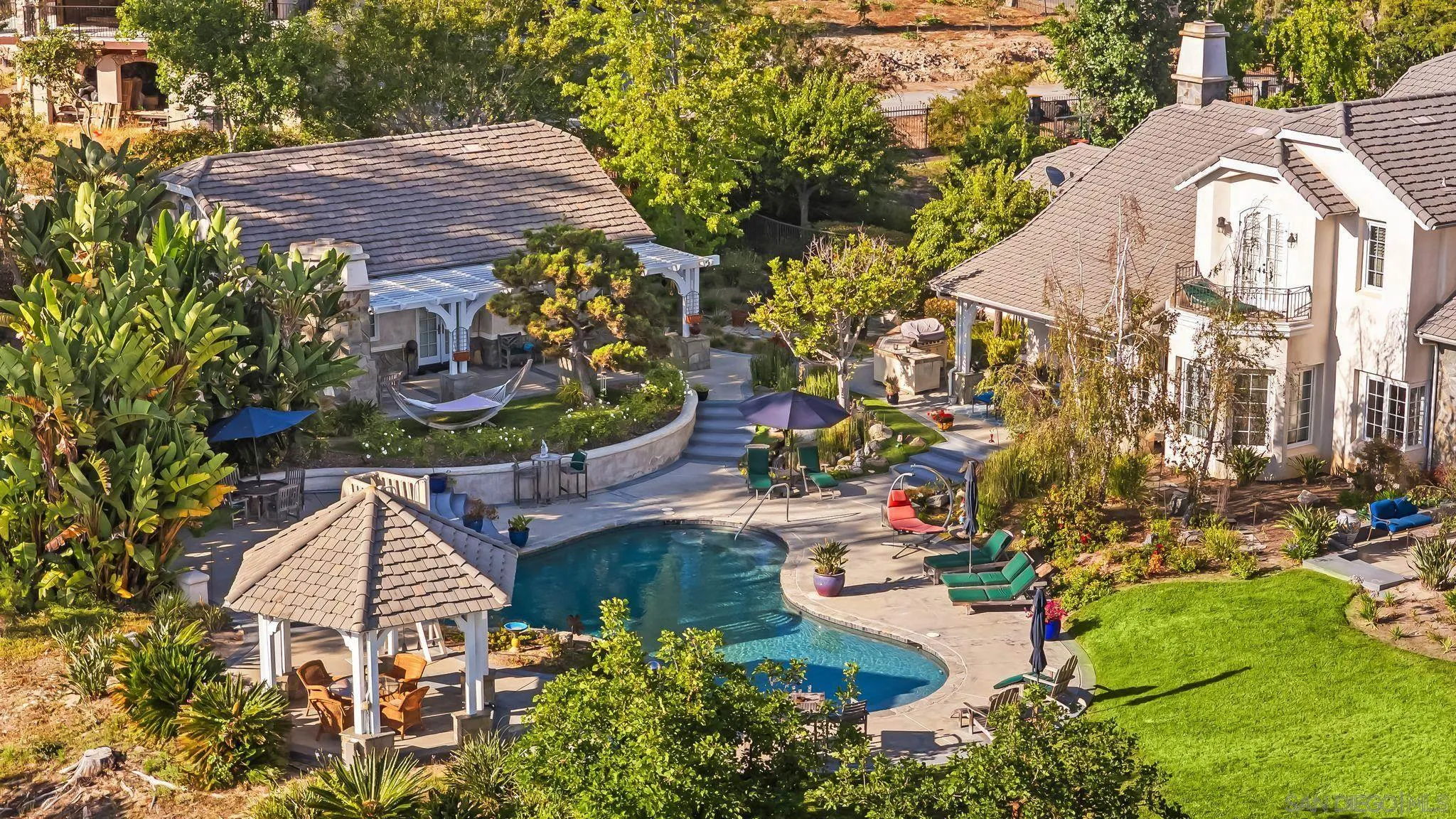 14786 Rancho Santa Fe Farms Road Rancho Santa Fe, CA 92067 - Photo 2 of 49 an aerial view of a house