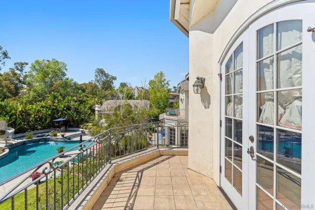 a view of a balcony with outdoor space
