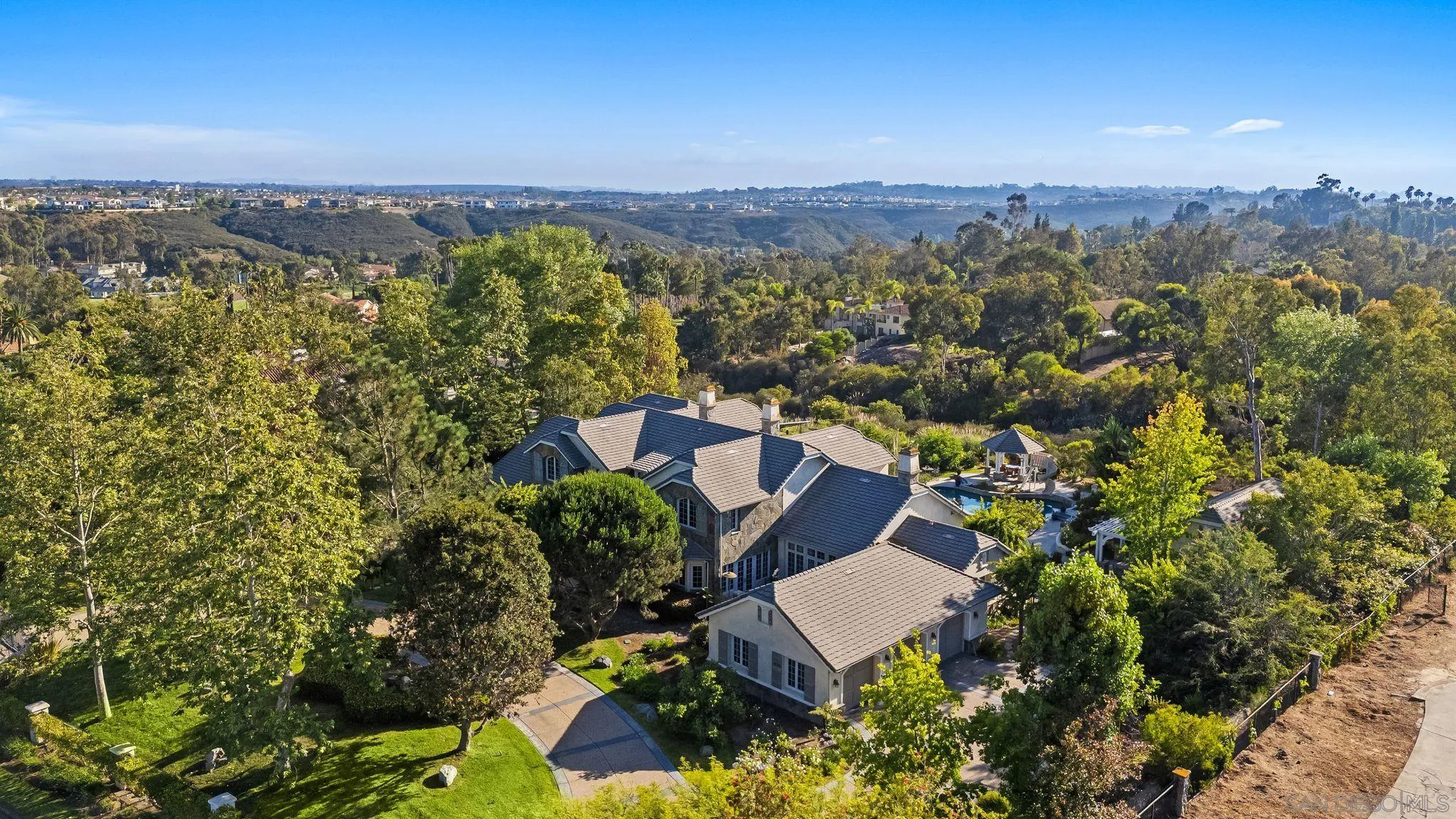 14786 Rancho Santa Fe Farms Road Rancho Santa Fe, CA 92067 - Photo 49 of 49 an aerial view of multiple house