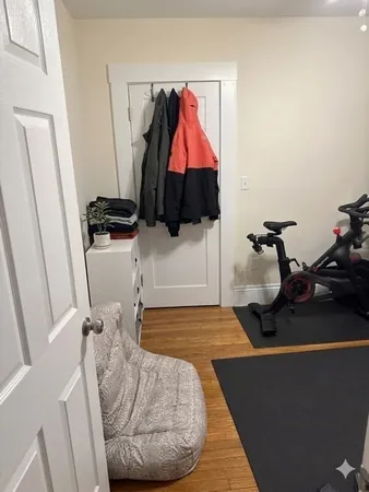 a room with furniture and rug
