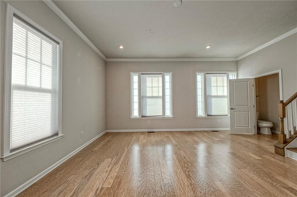 527-529 Tuscarora Road Mars, PA 16046 - Photo 6 of 38 a view of empty room with wooden floor and fan