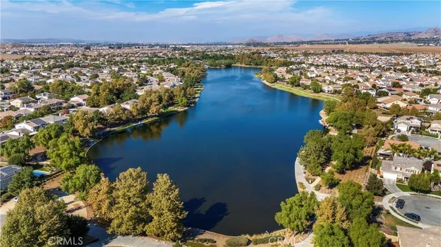 a view of a city and ocean view