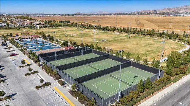 a view of a city from a terrace