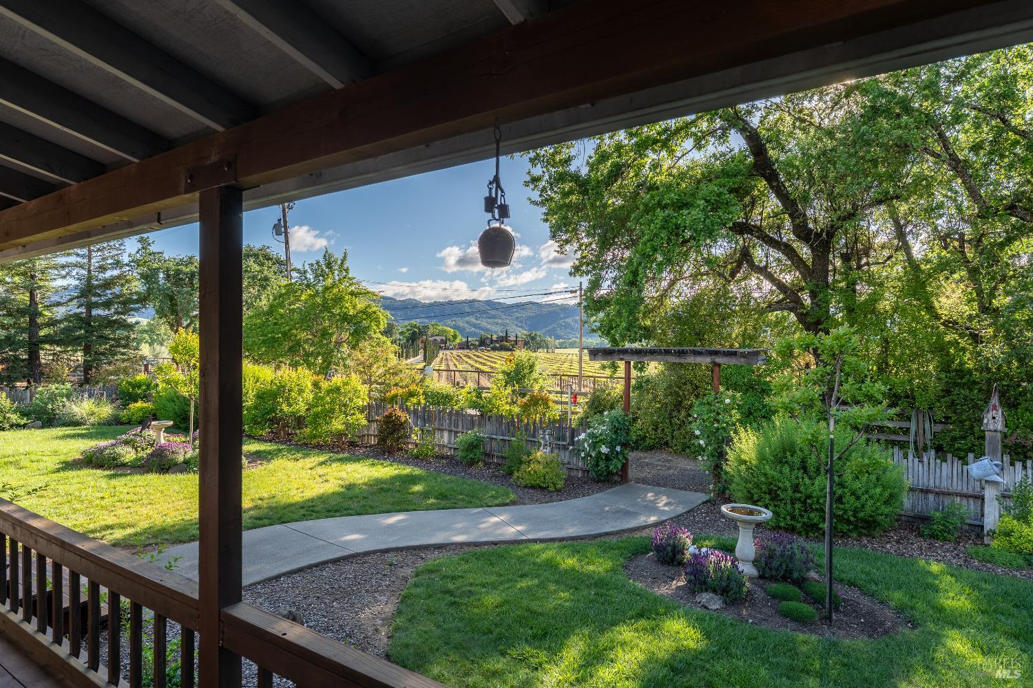 1991 Fern Canyon Road Ukiah, CA 95482 - Photo 11 of 19 a view of a garden from a balcony