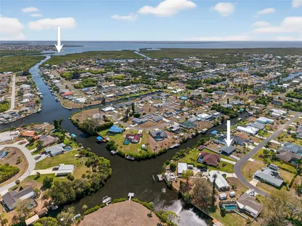 an aerial view of a city