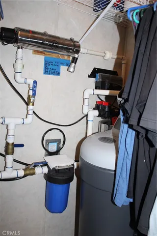 a close view of shower