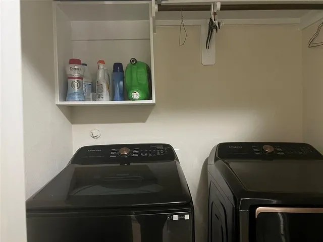 a close view of utility room