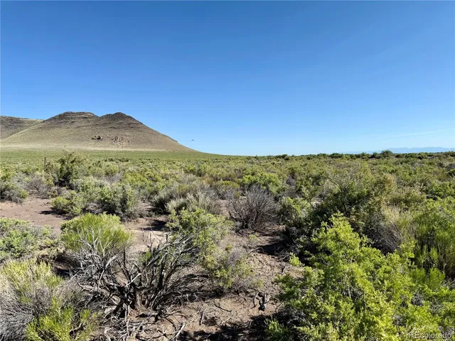 a view of a city with lush green forest