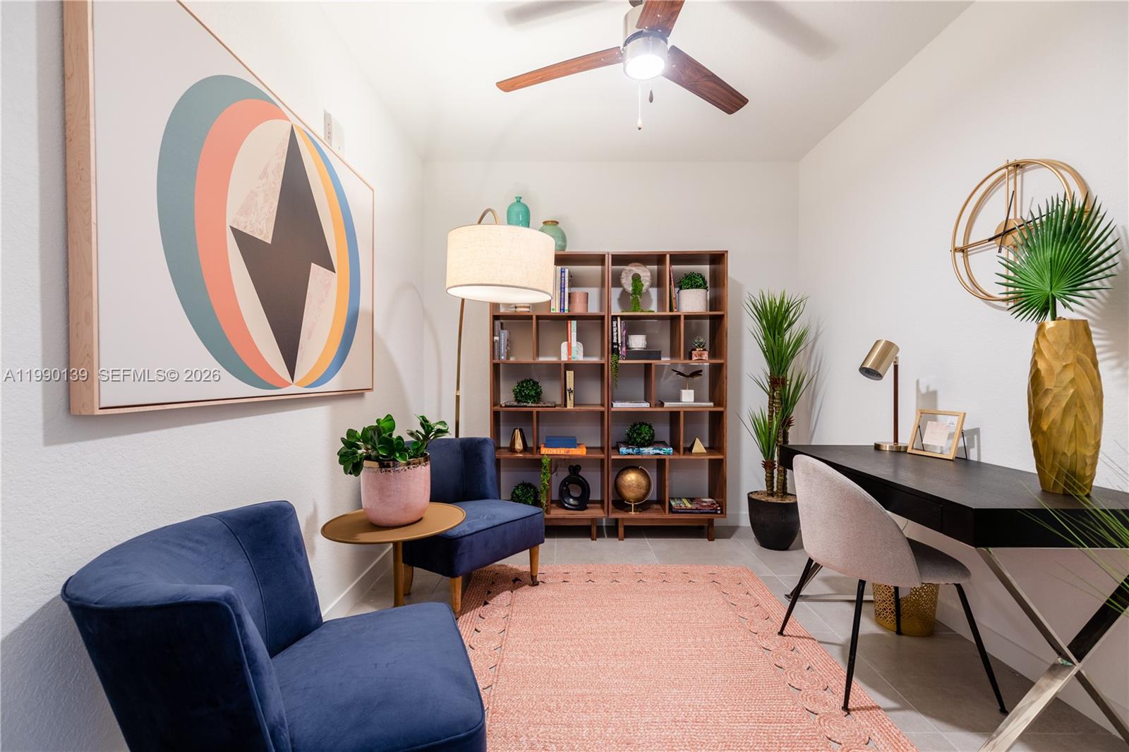 1005 Spring Garden Road, Unit 530 Miami, FL 33136 - Photo 7 of 38 a living room with furniture and a potted plant