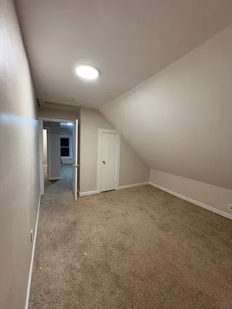 an empty room with a natural light