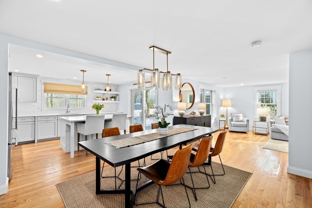 54 Dreamwold Road Scituate, MA 02066 - Photo 5 of 41 a view of a dining room with furniture and wooden floor